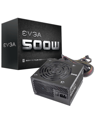 EVGA 500 W1 80+, 500W 3 Year Warranty Power Supply EVGA 500 W1 80+, 500W 3 Year Warranty Power Supply